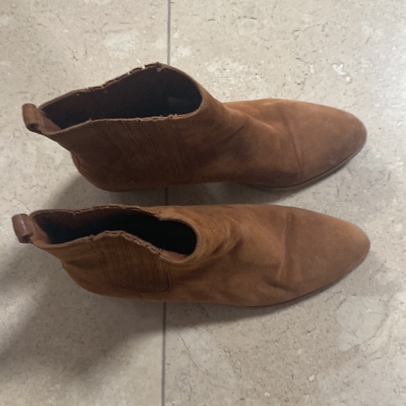 Michael Kors Brown Suede Heeled Ankle Boots - Picture 4 of 7
